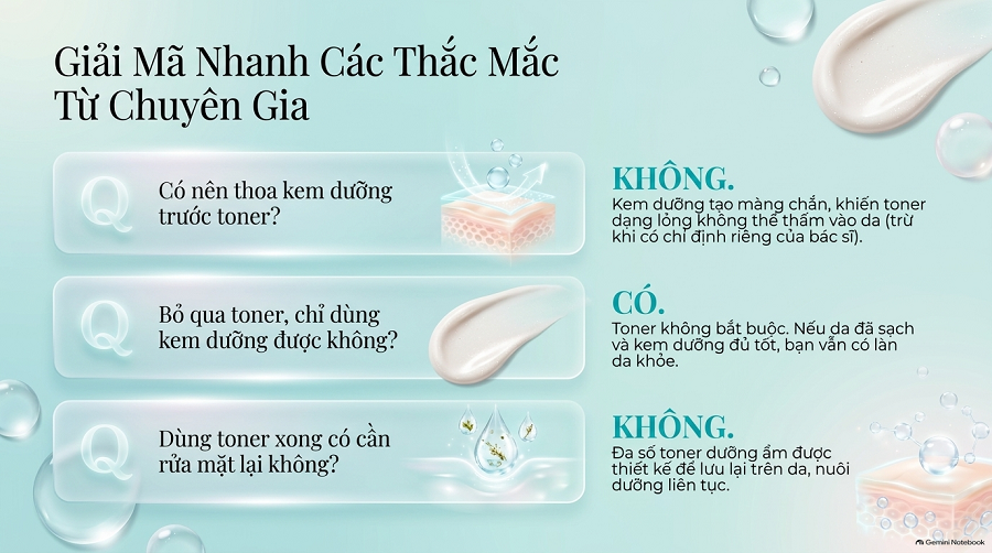 Dưỡng Ẩm Trước Hay Sau Toner