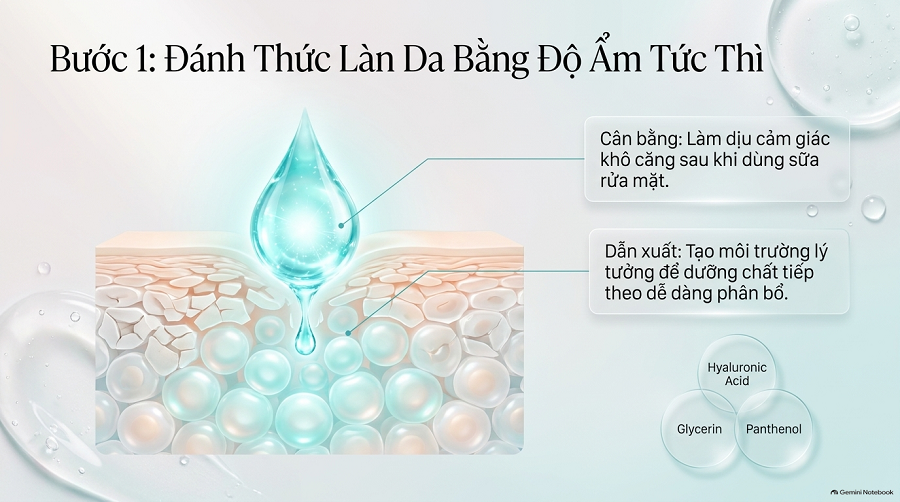 Dưỡng Ẩm Trước Hay Sau Toner