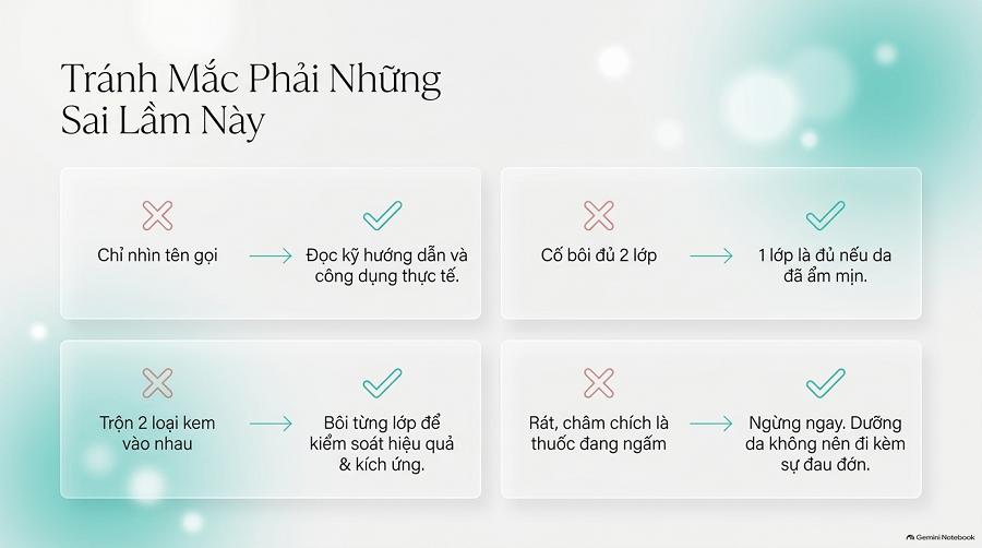 nên bôi kem dưỡng ẩm trước hay kem dưỡng trắng trước